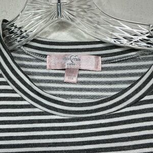Moa Moa Black and White Striped Tee